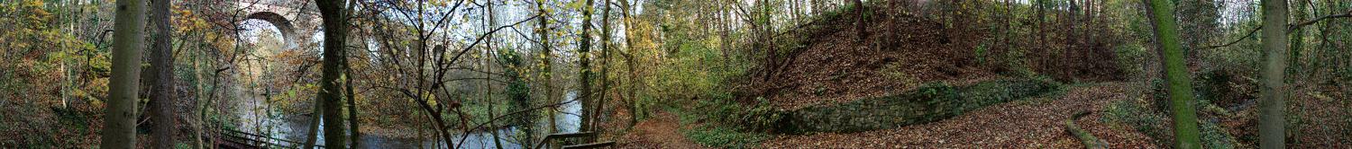 Panorama of the Avon Aqueduct near Linlithgow