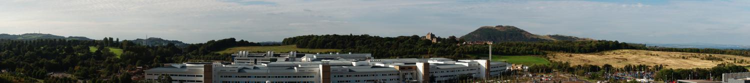 Panorama View from the Roof of the Bioquarter, Little France, Edinburgh