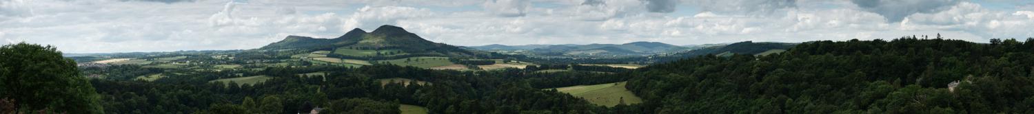 Scott's View and the Eildon Hills Panorama, Borders